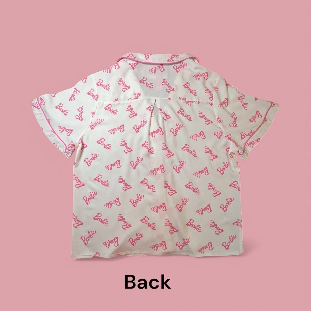 Forever 21, Barbie Logo Print Teen’s Large Pink and White Sleepwear. - Picture 3 of 15